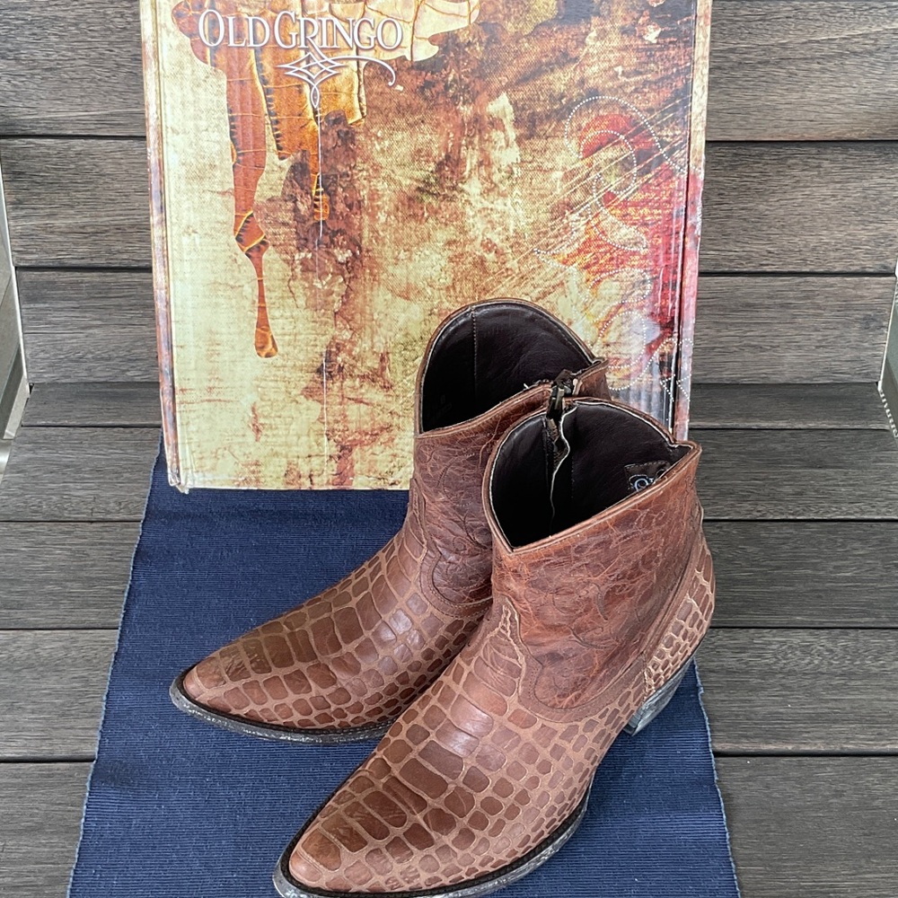 Old Gringo Women’s Vigevano Pattern Brown Boots SOLD OUT US9.5